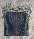 Menorah con ulivi Menorah con ulivi