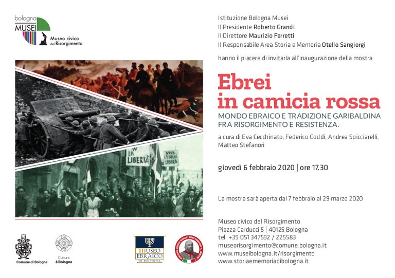 Invito mostra Ebrei camicia rossa 2020 invito Ebrei in Camicia Rossa.jpg