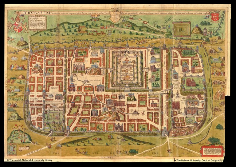 Tempio di Gerusalemme, mappa